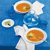 Curried Carrot Soup with Israeli Couscous image