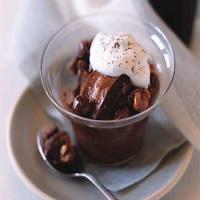 Chocolate Bread Pudding with Walnuts and Chocolate Chips image