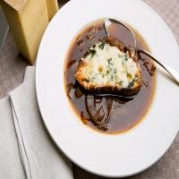 Red Onion Soup With Cheese Toasts image