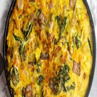 Cheesy Bacon and Hash Brown Frittata_image