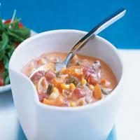 Cheesy Garden Vegetable Soup with Pasta_image