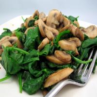 Sauteed Spinach With Mushrooms image