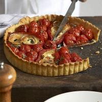 Goat's cheese & red pepper tart image