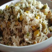Basmati Rice With Corn and Peas (Rice Cooker) image