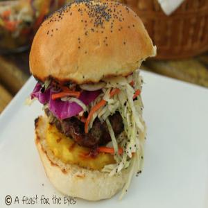 Hawaiian Burger with Hawaiian-Style Slaw Recipe - (4.8/5) image