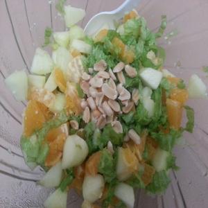 Apple & Orange Salad With Honey-Garlic Dressing image