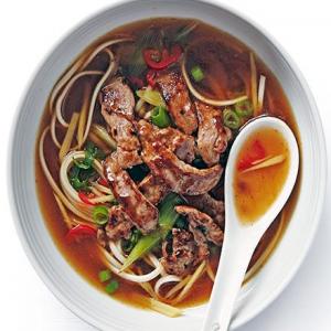 Oyster beef with soupy noodles image