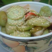 Sunomono (Japanese Cucumber and Seafood Salad) image