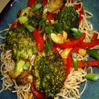 Sydney Broccoli, Red Pepper & Tofu Stir Fry With Balsamic Vi_image