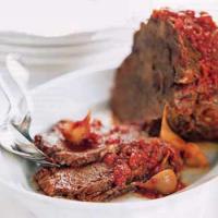 Oven-Braised Beef with Tomato Sauce and Garlic image