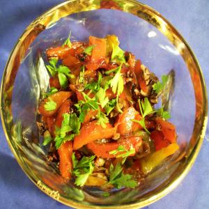 Roasted Bell Peppers With Honey and Almonds image