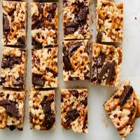 Rice Krispies Treats With Chocolate and Pretzels_image