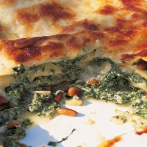 Spinach and Ricotta Lasagne with Pine Nuts_image