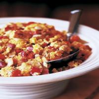Corn Bread Dressing with Ham, Fennel, and Carrots_image