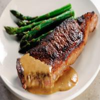 Pan-Seared Strip Steak with Mustard Cream Sauce image