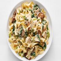 Turkey Tetrazzini with Spinach and Mushrooms image