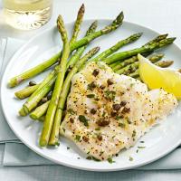 Baked Cod Piccata with Asparagus_image