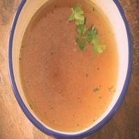 Simple Homemade Beef Stock_image