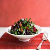 Black Rice, Beet and Kale Salad With Cider Flax Dressing image