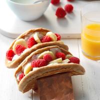 Raspberry-Banana Breakfast Tacos image