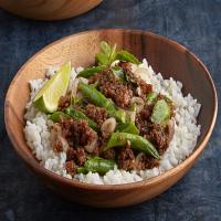 Spicy Thai Basil Pork and Green Beans image