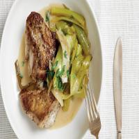 Normandy-Style Chicken and Leeks with Creme Fraiche image