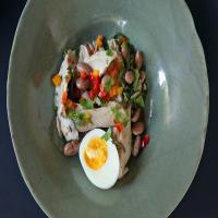 Slow-Cooked Albacore and Fresh Shell Bean Salad image