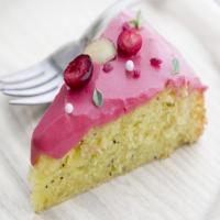 Lemon-Olive Oil Cake with Cranberry Glaze image