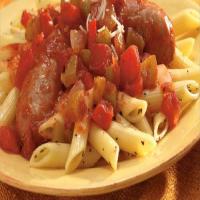 Penne with Italian Sausage and Peppers image
