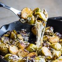 Roasted Brussels Sprouts with Parmesan & Garlic_image