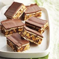 Salted Caramel, Chocolate and Peanut Cracker-Stack Bars Recipe - (4.4/5)_image