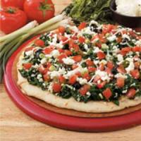 Four-Cheese Spinach Pizza image