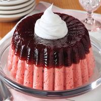 Layered Low-Fat Cranberry Mousse Mold image