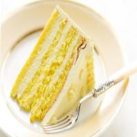 Genoise with Passion Fruit Swiss Meringue Buttercream image