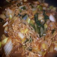 Mightyro's Bok Choy-Leek-Noodle Stir Fry image