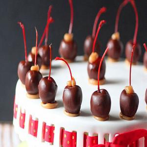 Double Dipped Chocolate Caramel Cherries image