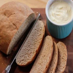Rustic Country Bread with Honey Butter_image