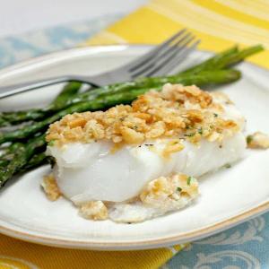 Boston Baked Cod · Erica's Recipes · baked fish with Ritz crackers_image