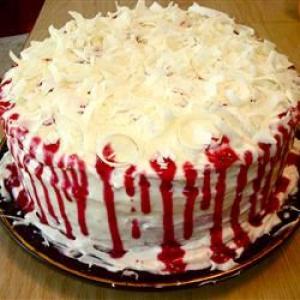 White Chocolate Layer Cake With Raspberry Filling image