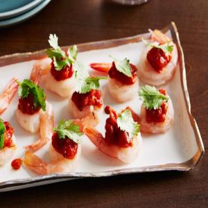 Shrimp and Tomato-Ginger Chutney Bites image