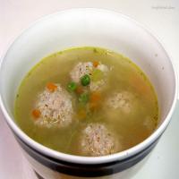 Chicken Vegetable Soup With Ginger Meatballs image