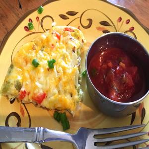 ~ Cheesy Green Chile Egg Breakfast ~ Low Carb_image