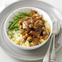Moroccan mushrooms with couscous image