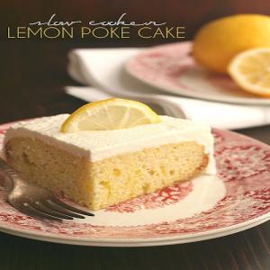 Slow Cooker Lemon Poke Cake_image