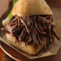 Slow-Cooker Tangy Italian Beef Sandwiches image