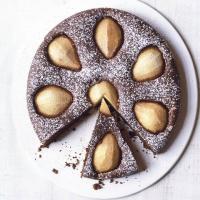 Flourless chocolate & pear cake image