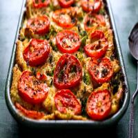 Savory Bread Pudding With Broccoli and Goat Cheese_image