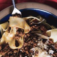 Homemade Pappardelle with Bolognese Sauce image