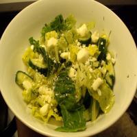 Greek Style Romaine Salad With Lemon and Fresh Dill_image