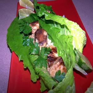 Ginger Chicken and Peanut Sauce Wraps image